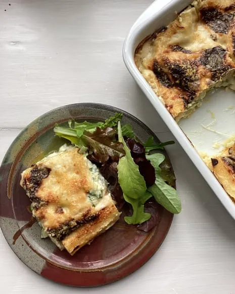 An Inspired Dish for Lasagna with Summer Squash and A Trio of Cheeses